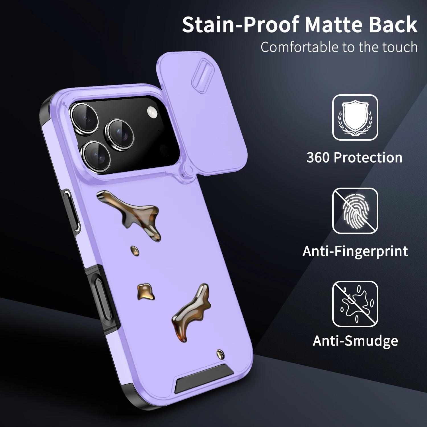 Anti-Collision Shockproof Case for  17 Pro Max 17Air 17Pro 16E Cover Slide Camera Protective Cases for  17 Air Cover