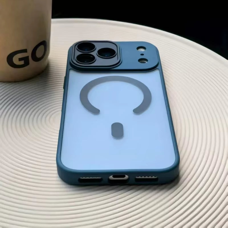 Original Matte Translucent Lens Protect Magsafe Phone Case for  17 17 Air 17Pro 17 Pro Max Magnetic Wireless Charge Cover