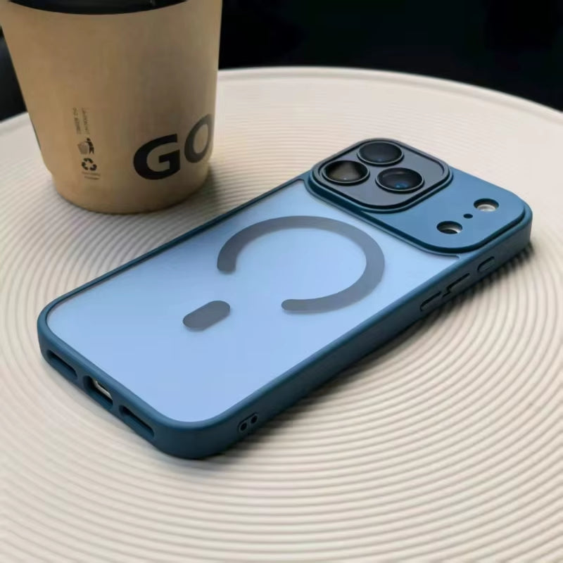 Original Matte Translucent Lens Protect Magsafe Phone Case for  17 17 Air 17Pro 17 Pro Max Magnetic Wireless Charge Cover
