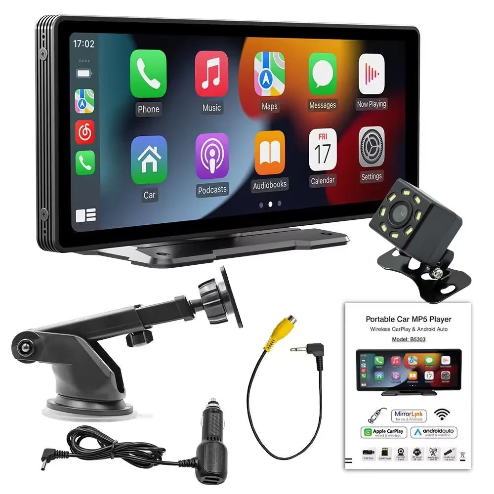 Universal 10.26” Screen Car Radio Multimedia WIFI Video Player Wireless Carplay Screen for Apple or Android