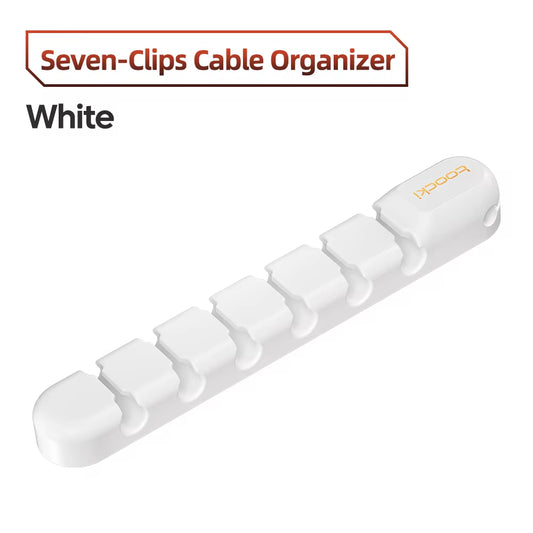 Cable Organizer 3 5 7 Hole Cables Winder Flexible Wire Management Clips for Cable Clearance Cord Protector for Chargers