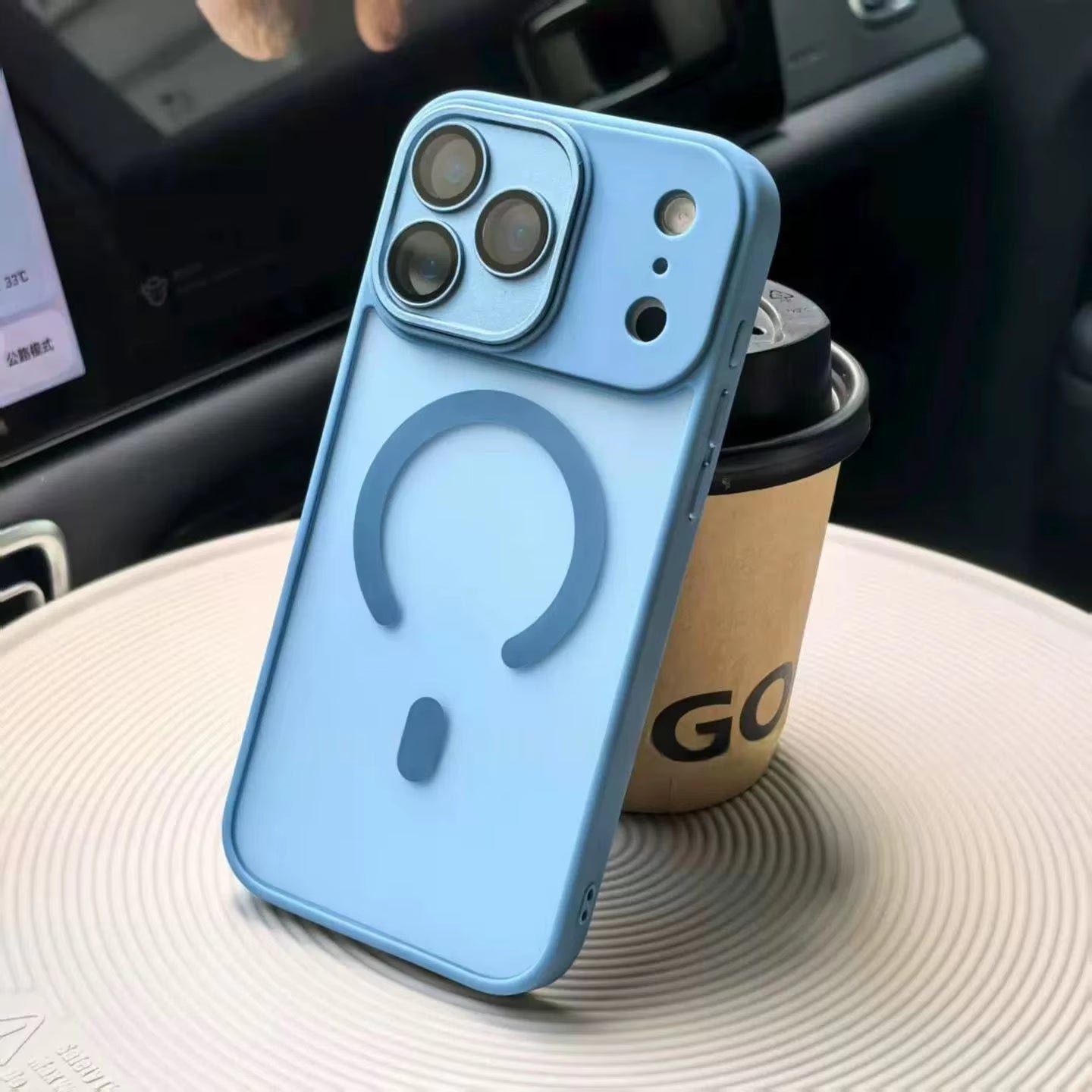 Original Matte Translucent Lens Protect Magsafe Phone Case for  17 17 Air 17Pro 17 Pro Max Magnetic Wireless Charge Cover