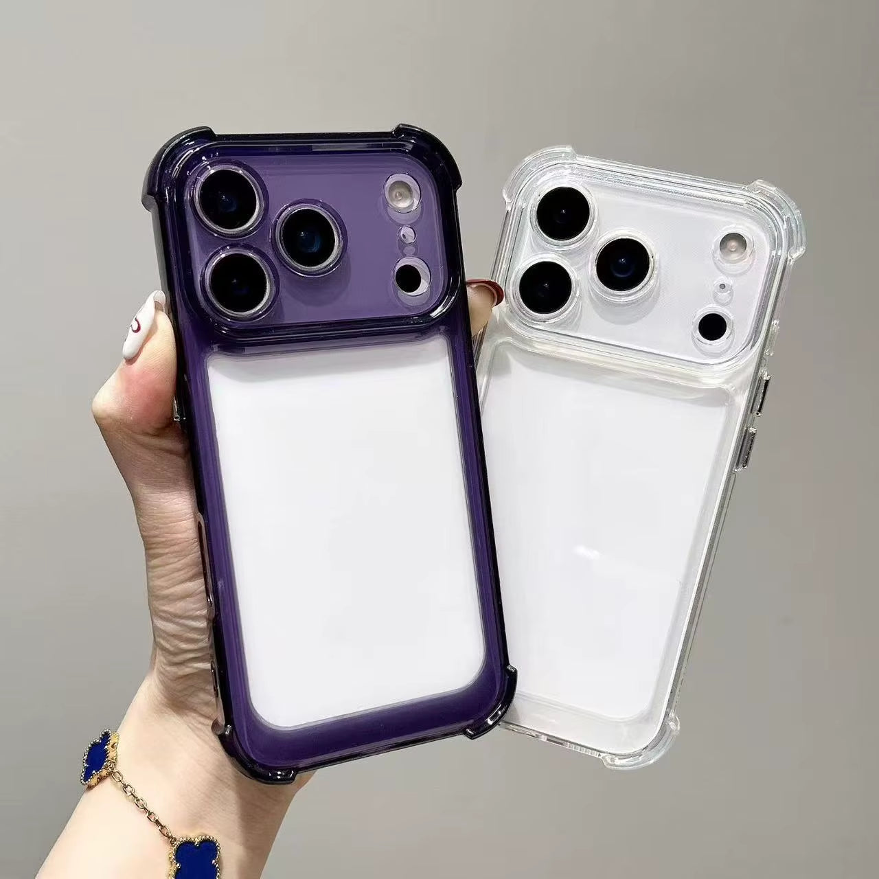 Luxury Shockproof Transparent Phone Case for Iphone 17 Pro 16 15 14 13 12 11 17 Pro Max 17 Air Clear Soft Bumper Cases Cover