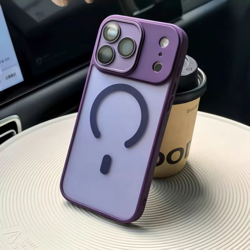 Original Matte Translucent Lens Protect Magsafe Phone Case for  17 17 Air 17Pro 17 Pro Max Magnetic Wireless Charge Cover