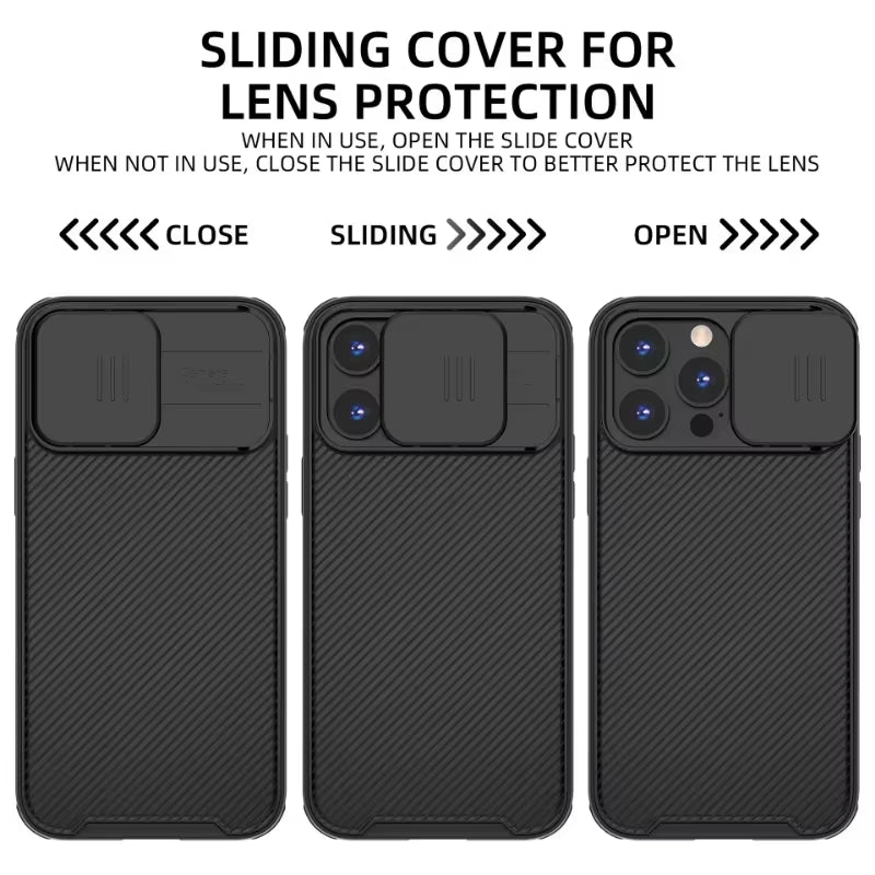 Magnetic Case for Iphone 17 16 16E 15 14 13 12 11 Pro Max Push Window Protection Lens Cover