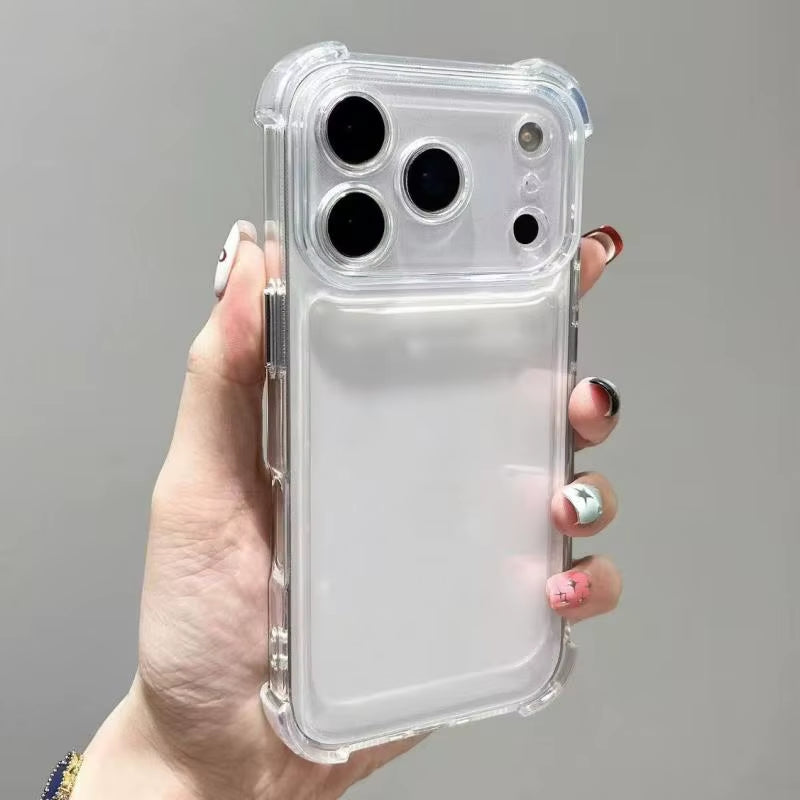 Luxury Shockproof Transparent Phone Case for Iphone 17 Pro 16 15 14 13 12 11 17 Pro Max 17 Air Clear Soft Bumper Cases Cover